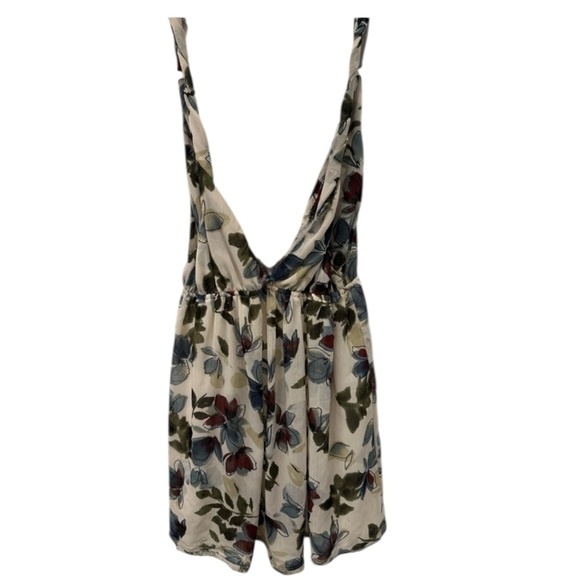 Abercrombie & Fitch Tops - Abercrombie & Fitch Floral Patterned Tank Twist Shoulder L Y2K